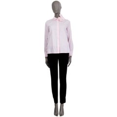 VICTORIA BECKHAM algodón rosa bebé BOW DETAILE Camisa abotonada Top 8 XS