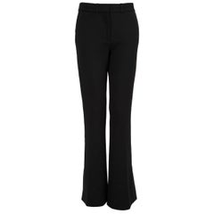 Victoria Beckham Pantalones acampanados negros de cintura media Talla XS