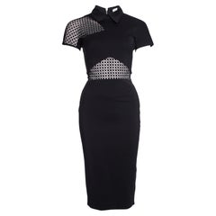 Victoria Beckham, Abito aderente in pizzo grafico nero