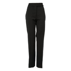 Schwarze hochgeschlossene Victoria Beckham-Hose Größe XL