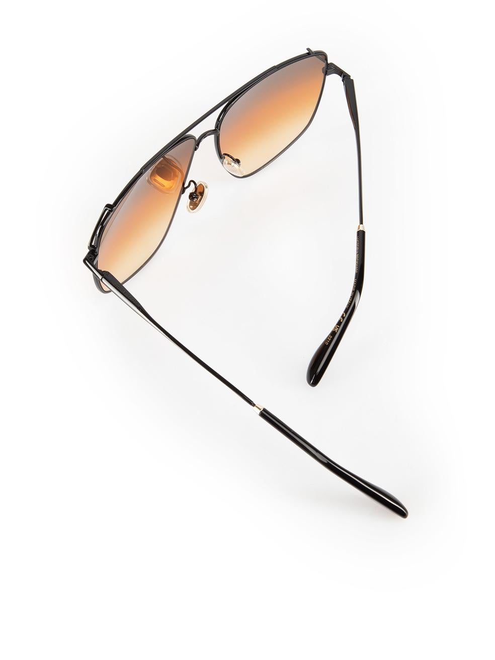 Victoria Beckham Brown Metal & Plastic Sunglasses