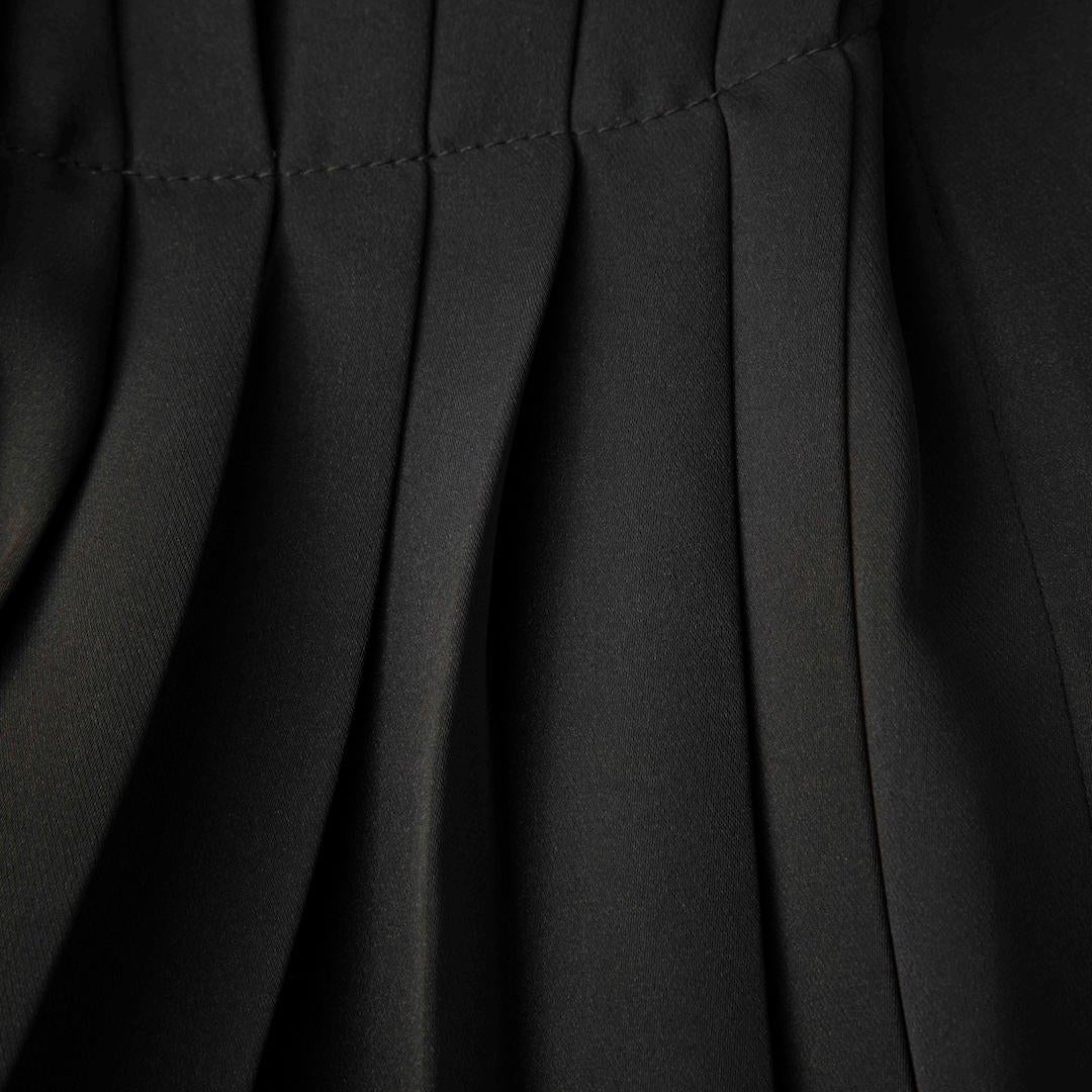 Victoria Beckham Maxi Dress nero a pieghe taglia L.A. In condizioni buone a London, GB
