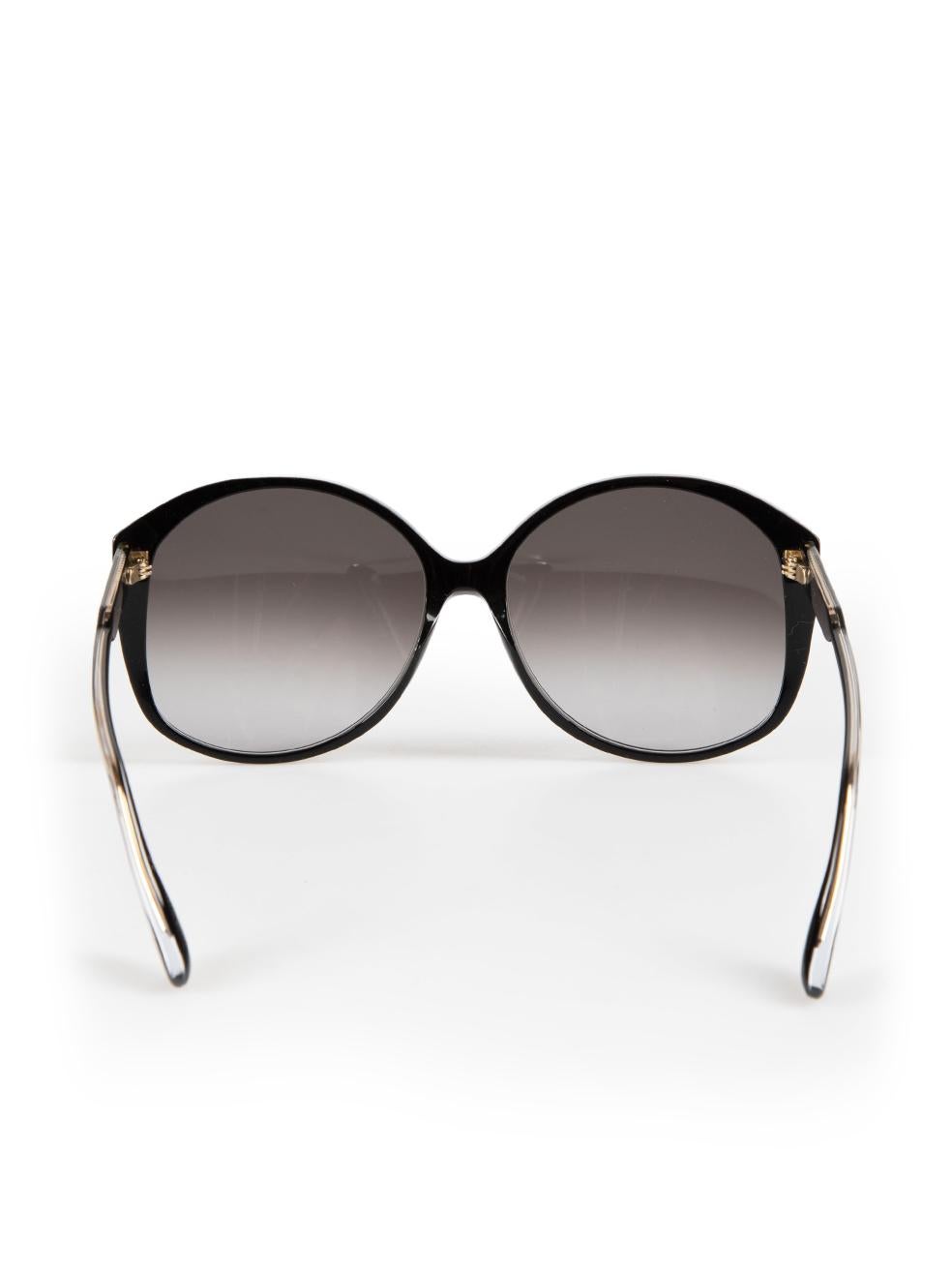 Schwarze runde Gradient-Sonnenbrille von Victoria Beckham Damen im Angebot