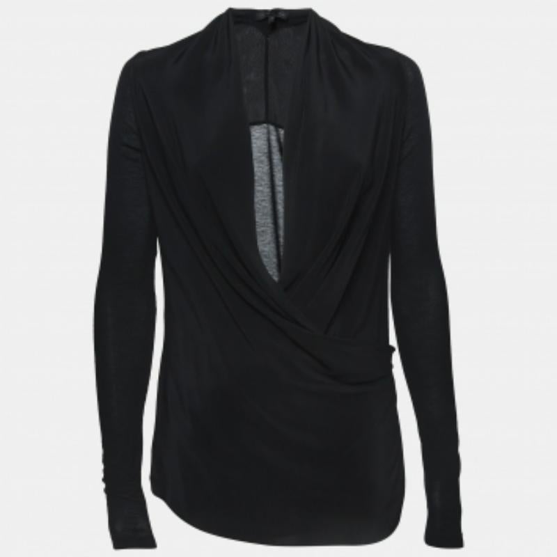 Victoria Beckham - Top à col bénitier profond en soie mélangée - Noir S Pour femmes en vente