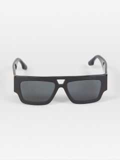 Victoria Beckham Black Square Logo Tinted Sunglasses