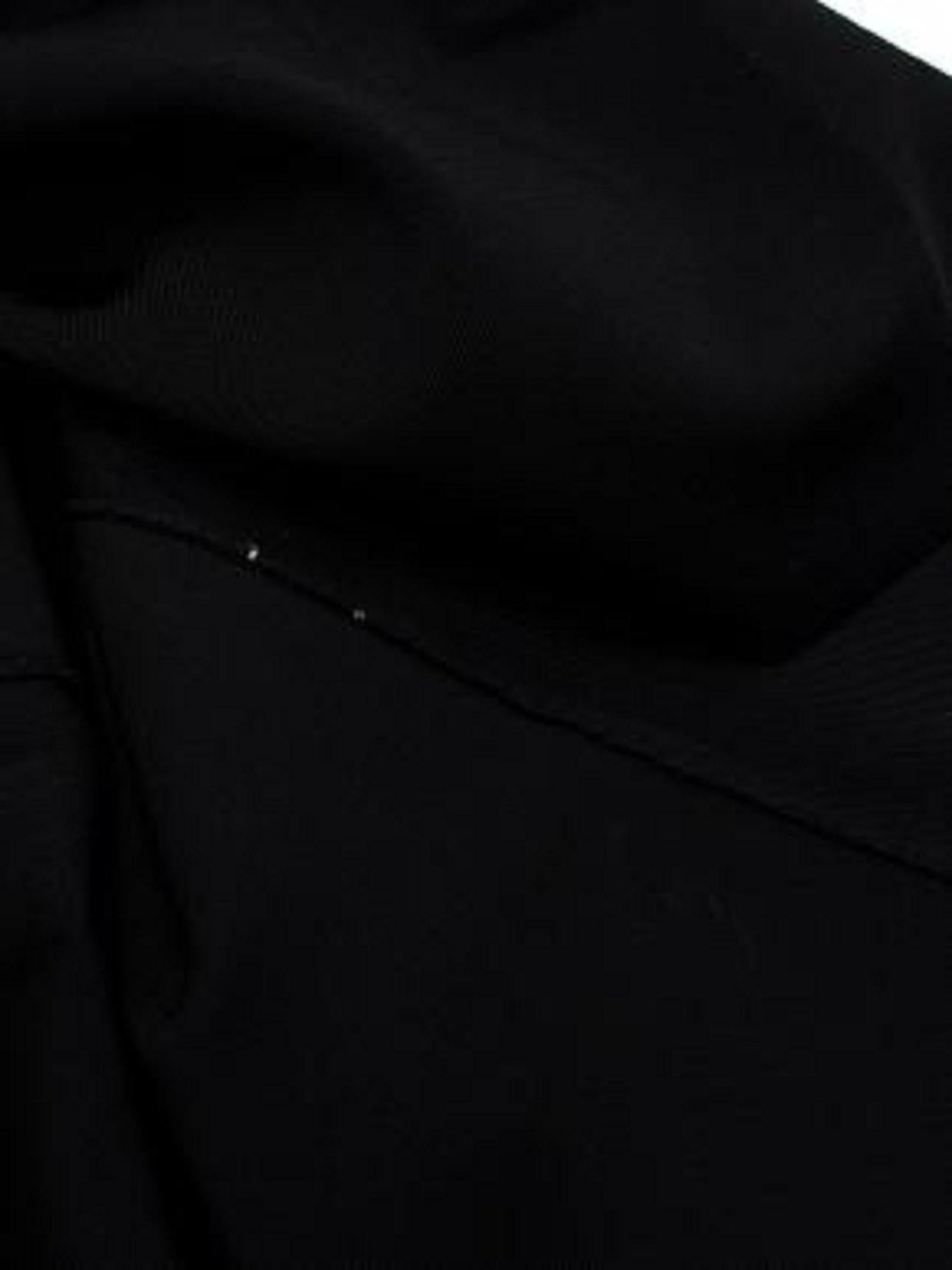 Victoria Beckham Black Stretch Knit Polo Midi Dress For Sale 4