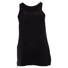 Victoria Beckham, Black top with leather details