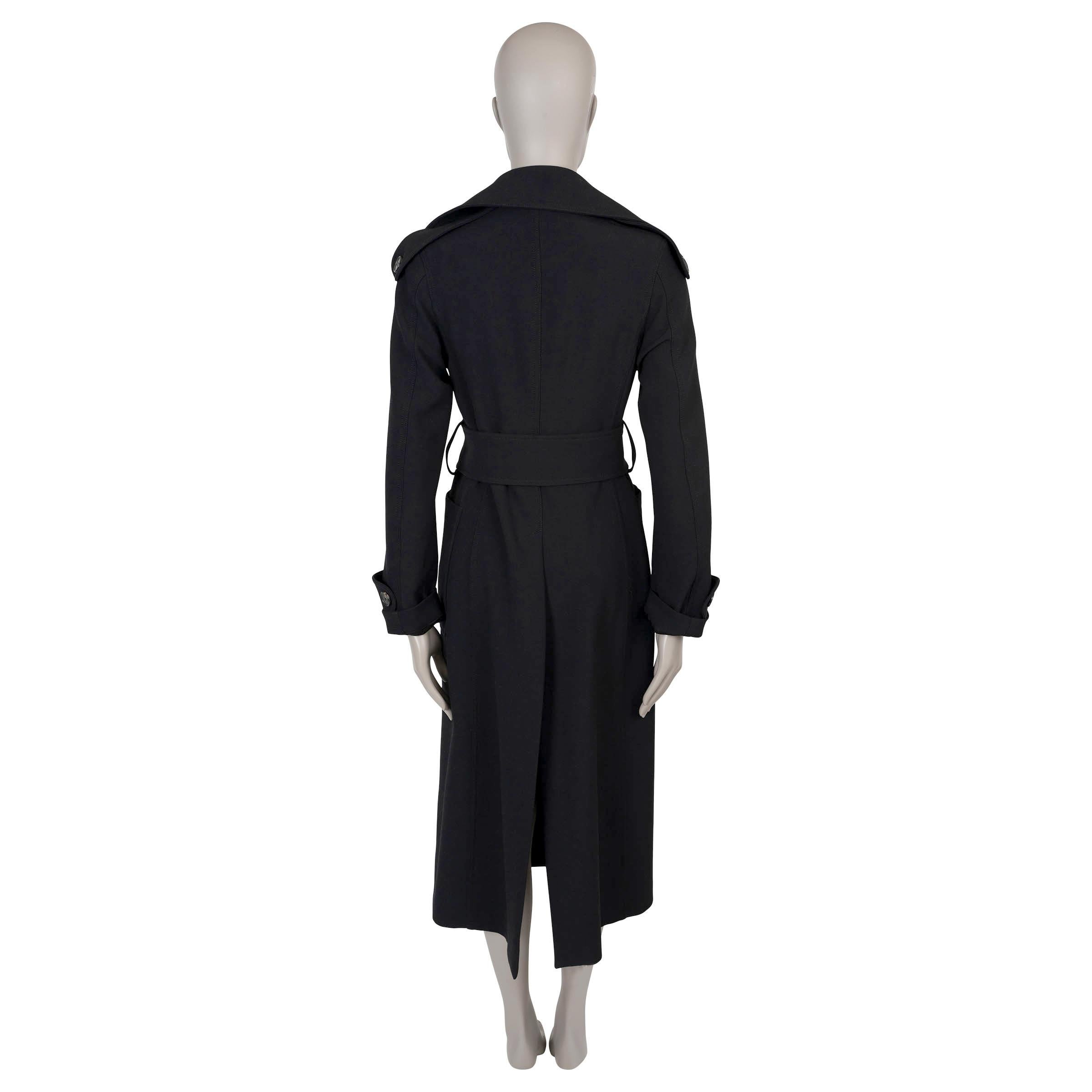 Nero Victoria Victoria Beckham in lana nera 2020 con cintura MIDI Giacca 8 XS in vendita