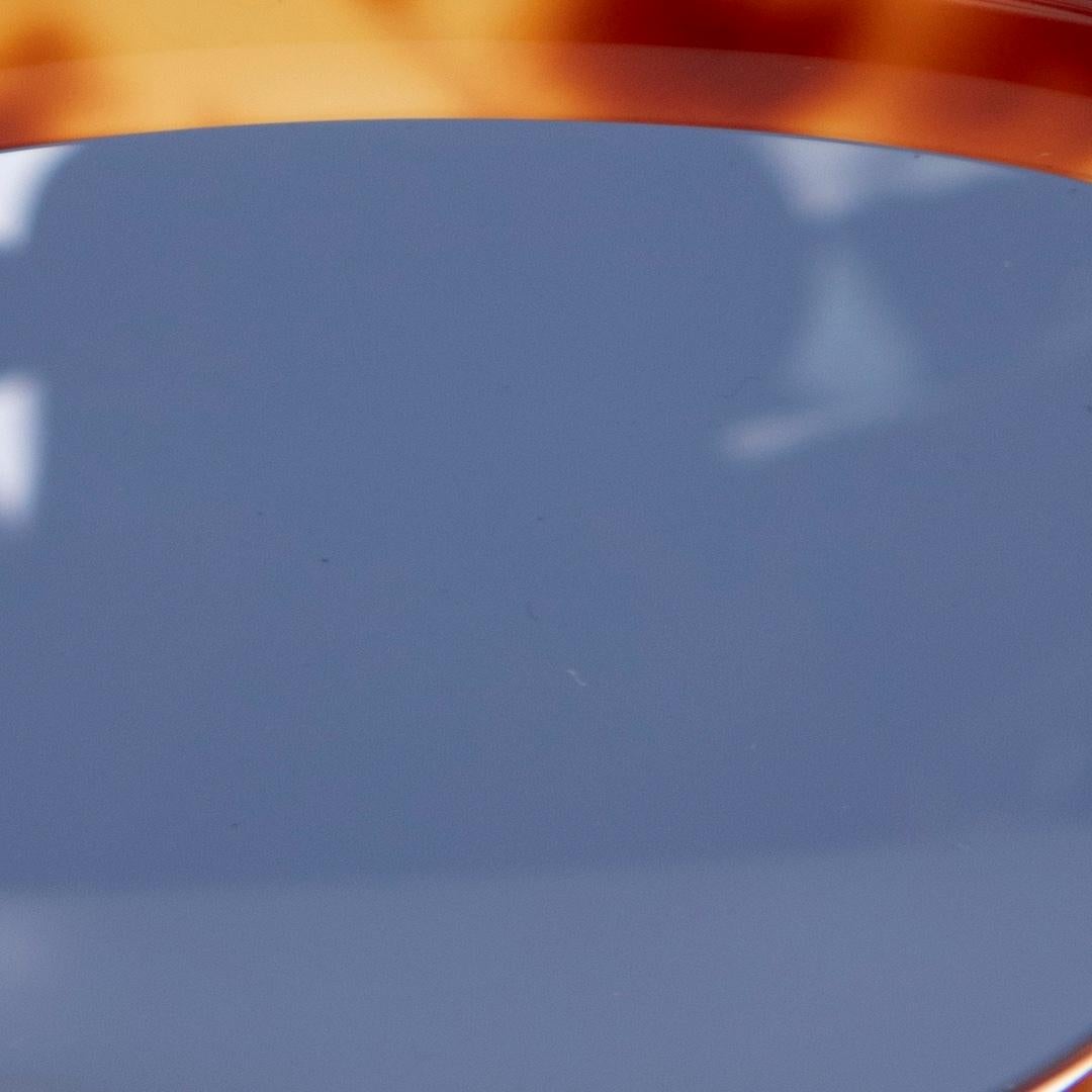Victoria Beckham Blonde Havana Oval Tinted Sunglasses For Sale 1