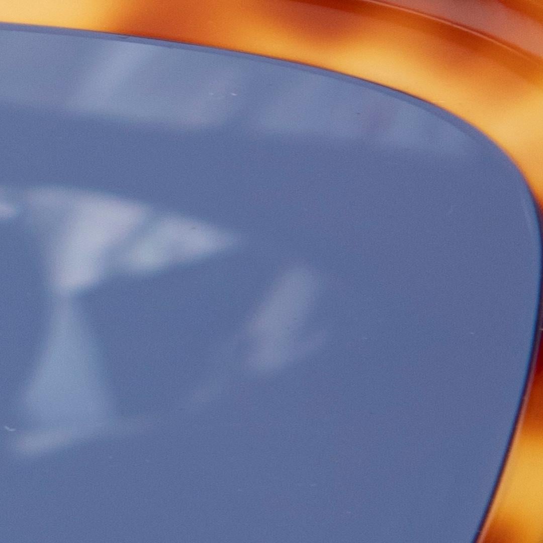 Victoria Beckham Blonde Havana Rectangle Sunglasses For Sale 1