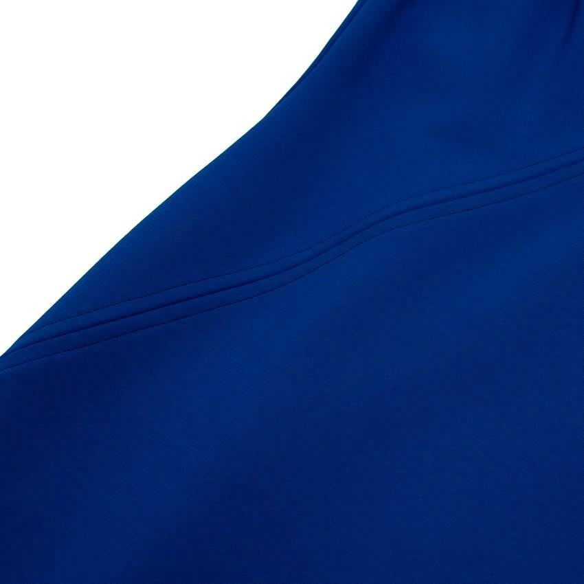 Women's Victoria Beckham Blue Bow Detail Midi Dress - Size US 8 For Sale