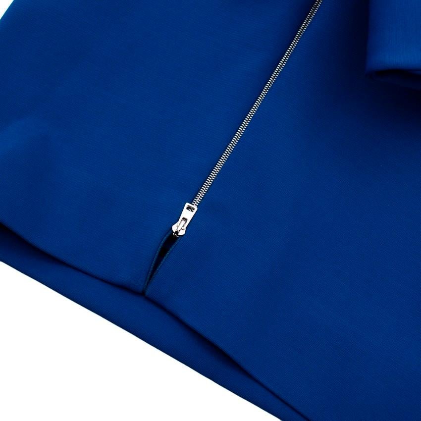 Victoria Beckham Blue Bow Detail Midi Dress - Size US 8 For Sale 1