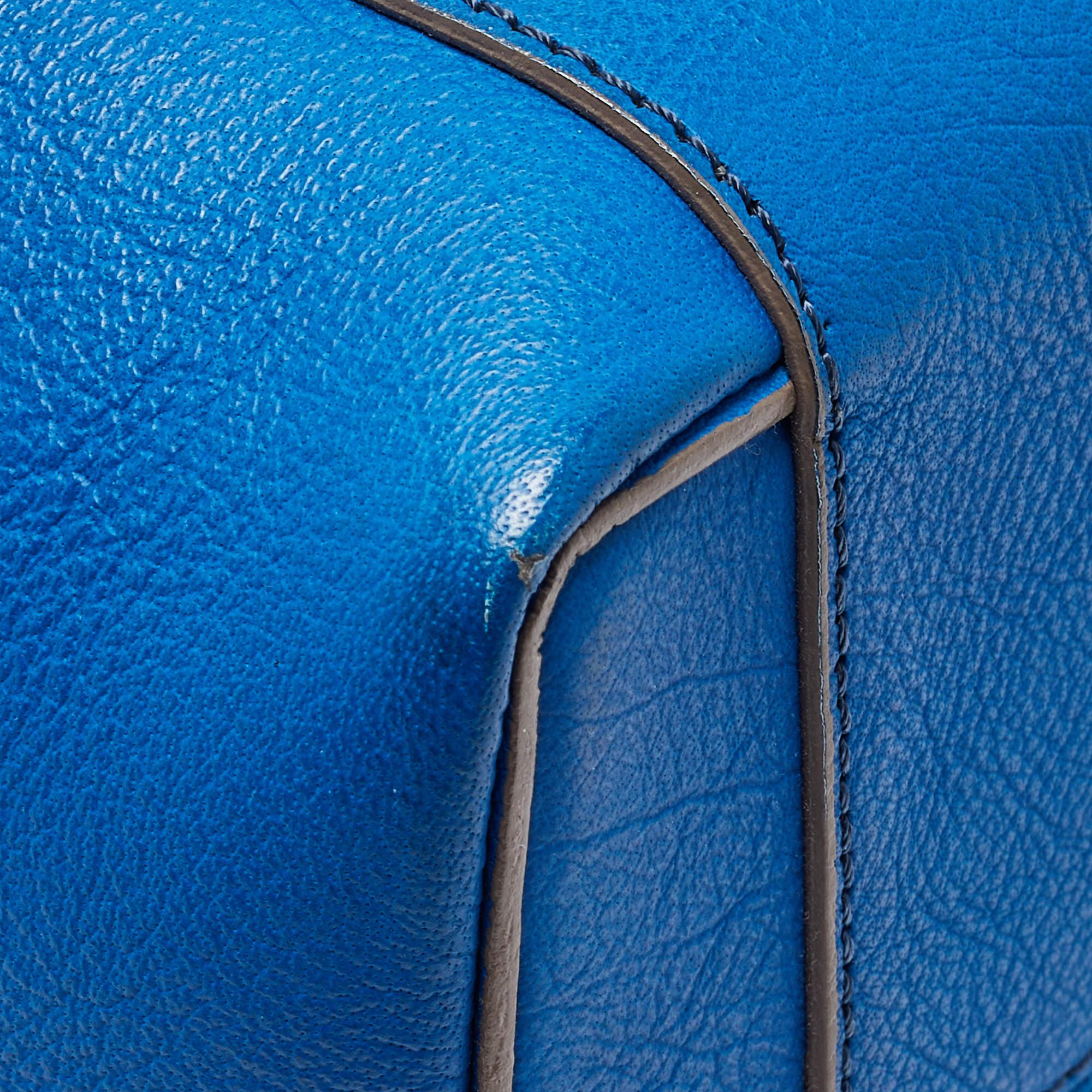 Victoria Beckham Blue Leather Quincy Tote 5