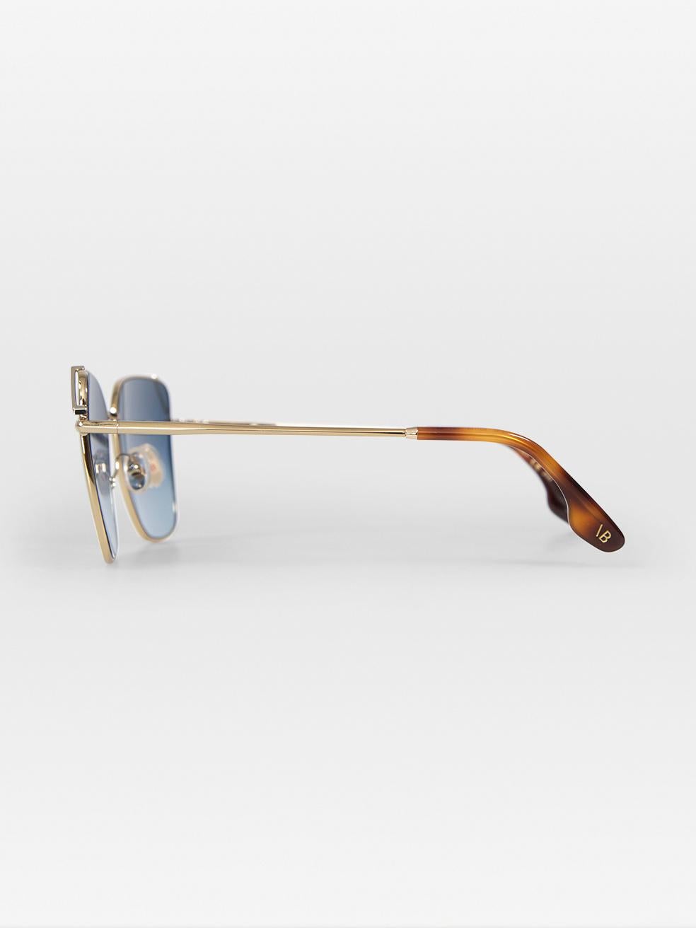 Women's Victoria Beckham Blue Square Gradient Sunglasses For Sale