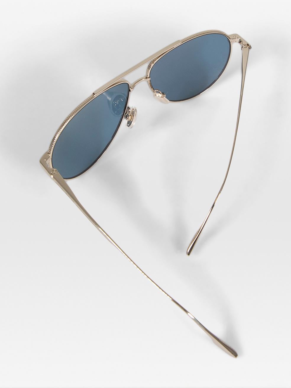Victoria Beckham Blue Tinted Aviator Sunglasses For Sale 3