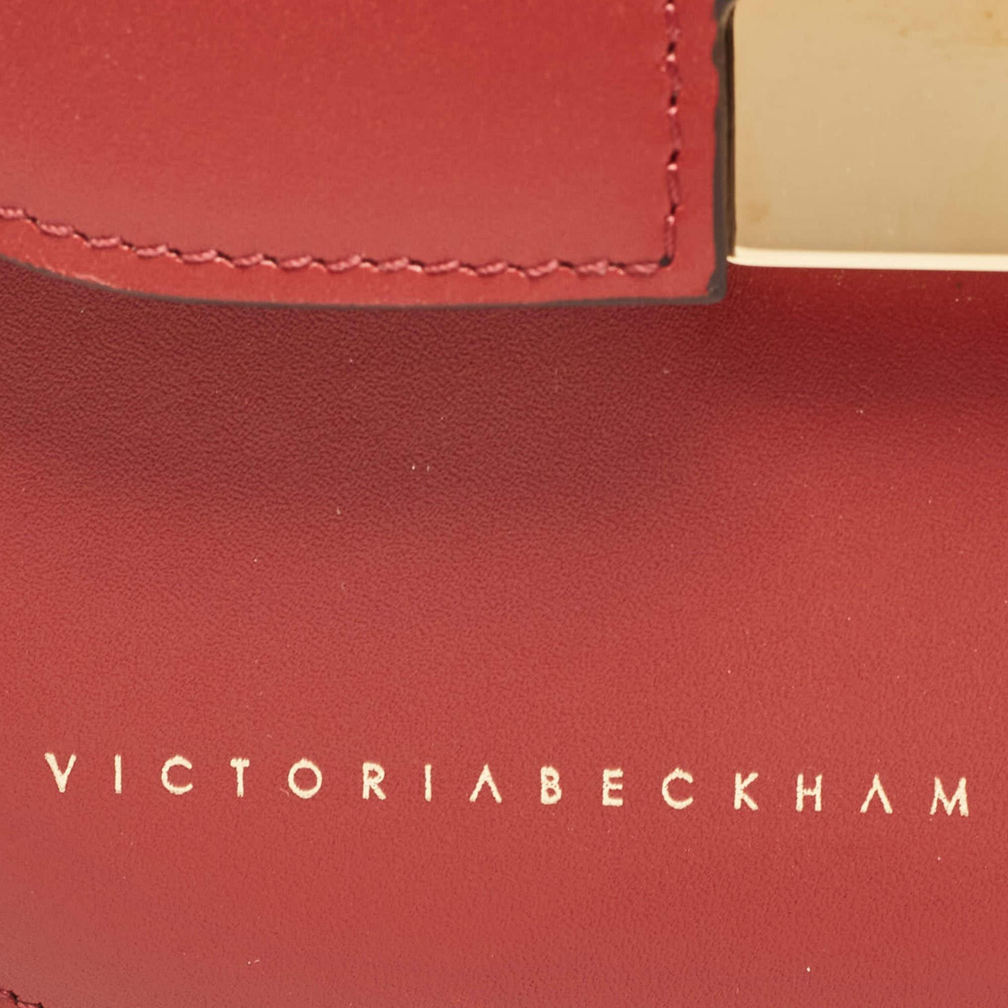 Victoria Beckham Eva Beckham Ziegelrote Eva Umhängetasche aus Leder im Angebot 1