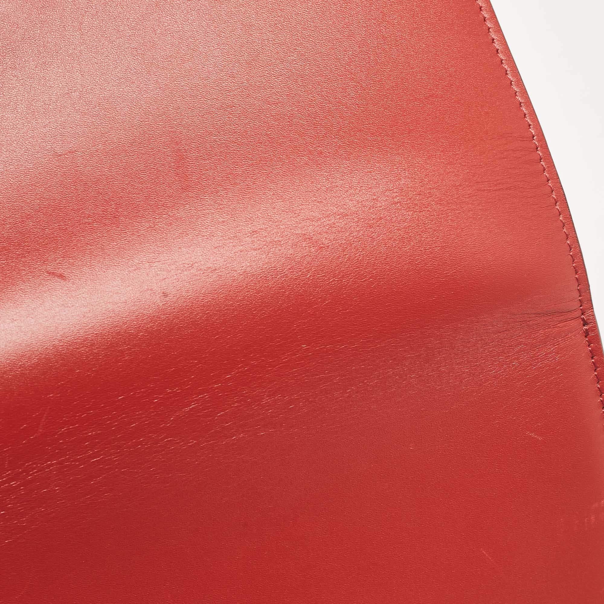 Victoria Beckham Eva Beckham Ziegelrote Eva Umhängetasche aus Leder im Angebot 3