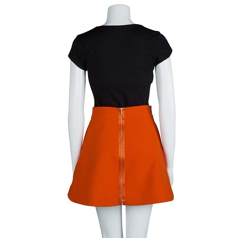 orange a line skirt