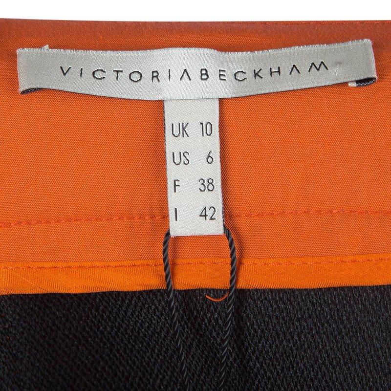 Victoria Beckham Bright Orange A-Line Skirt M 2