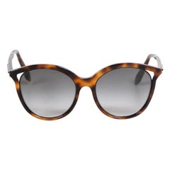 Victoria Beckham Brown Cat Eye Frame Sunglasses