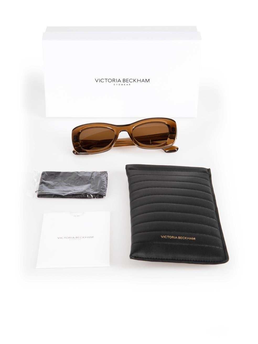 Victoria Beckham Caramel Butterfly Sunglasses For Sale 4