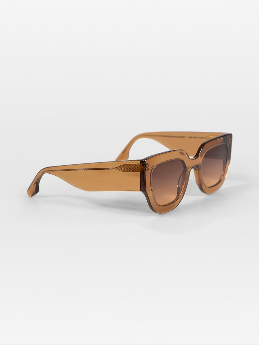 Gafas de sol cuadradas Victoria Beckham Gradiente Caramelo Marrón en venta