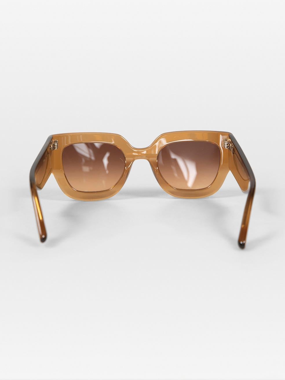 Gafas de sol cuadradas Victoria Beckham Gradiente Caramelo en Nuevo estado para la venta en London, GB