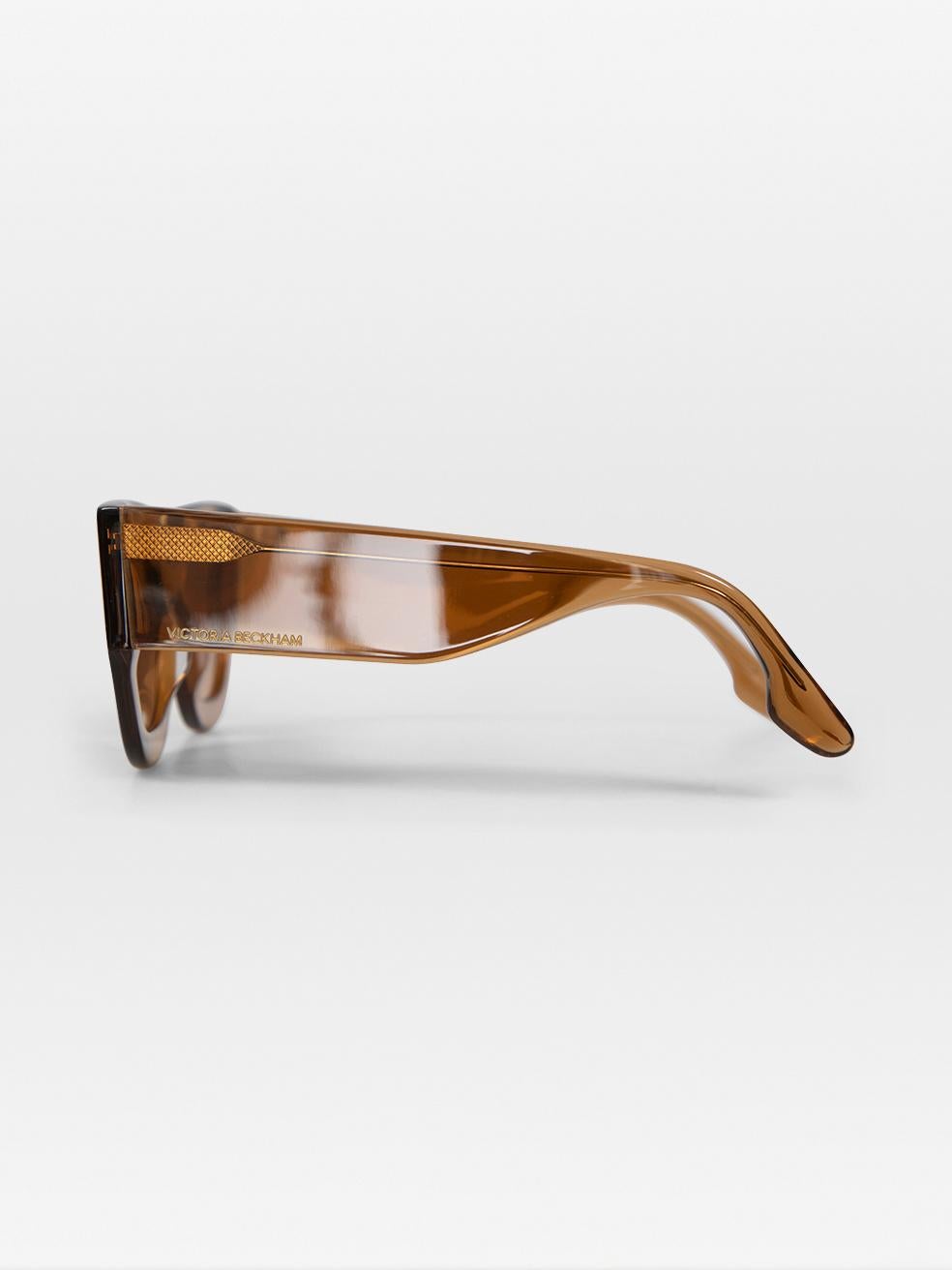 De las mujeres Gafas de sol cuadradas Victoria Beckham Gradiente Caramelo en venta