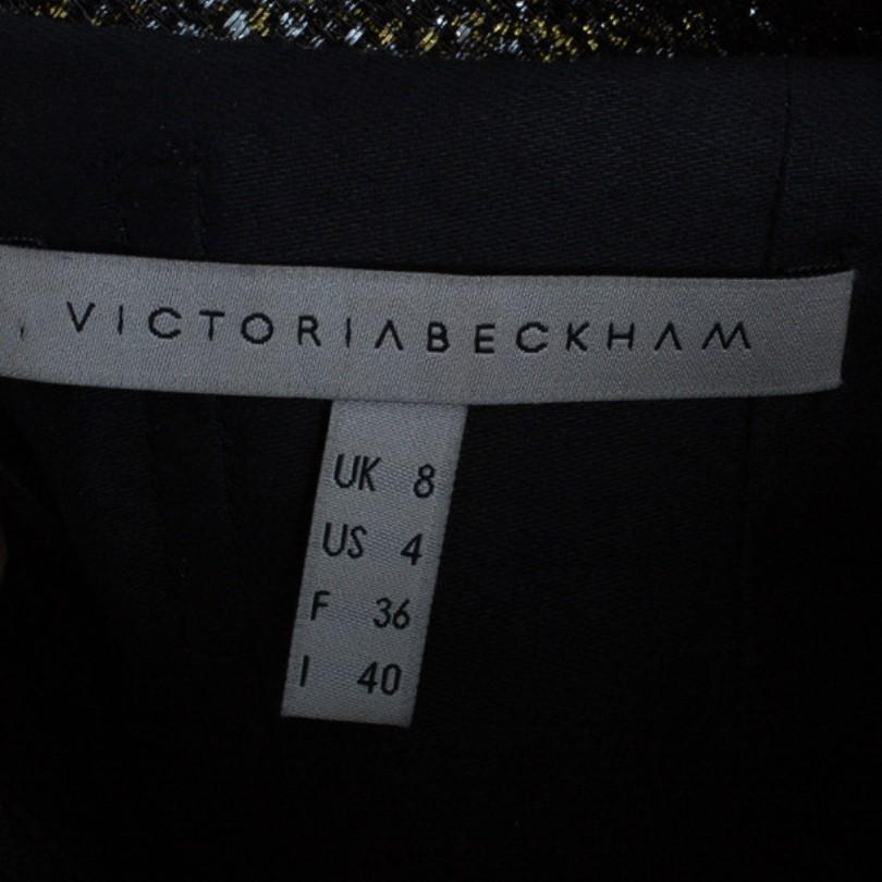 victoria beckham silver dress