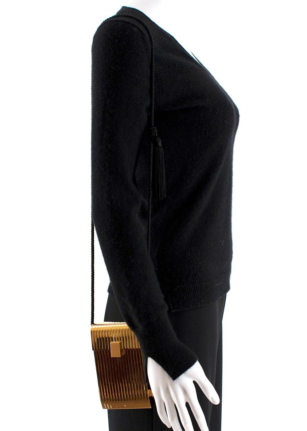 Victoria Beckham Gold Box Minaudiere Cross Body Bag 4