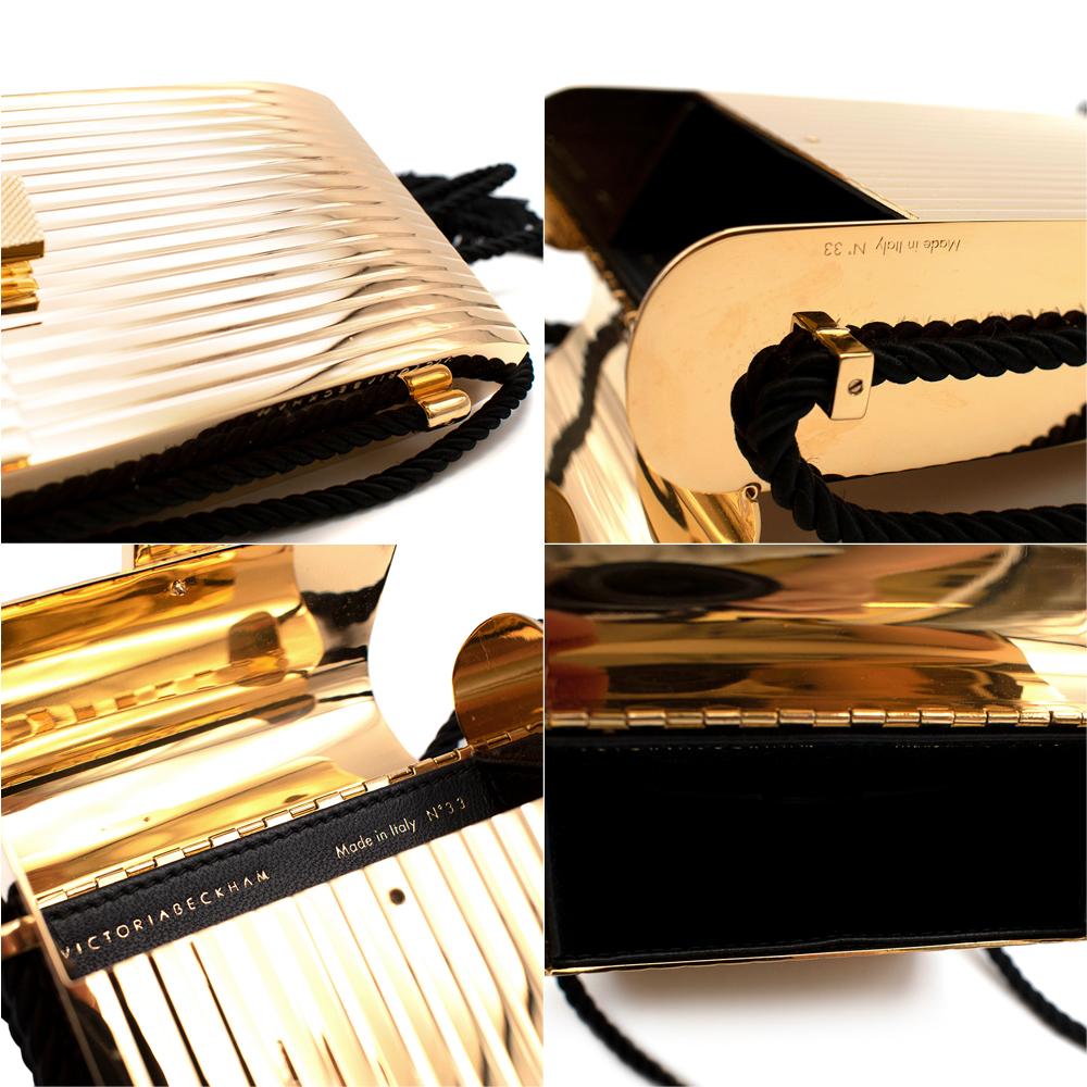 Victoria Beckham Gold Box Minaudiere Cross Body Bag 5