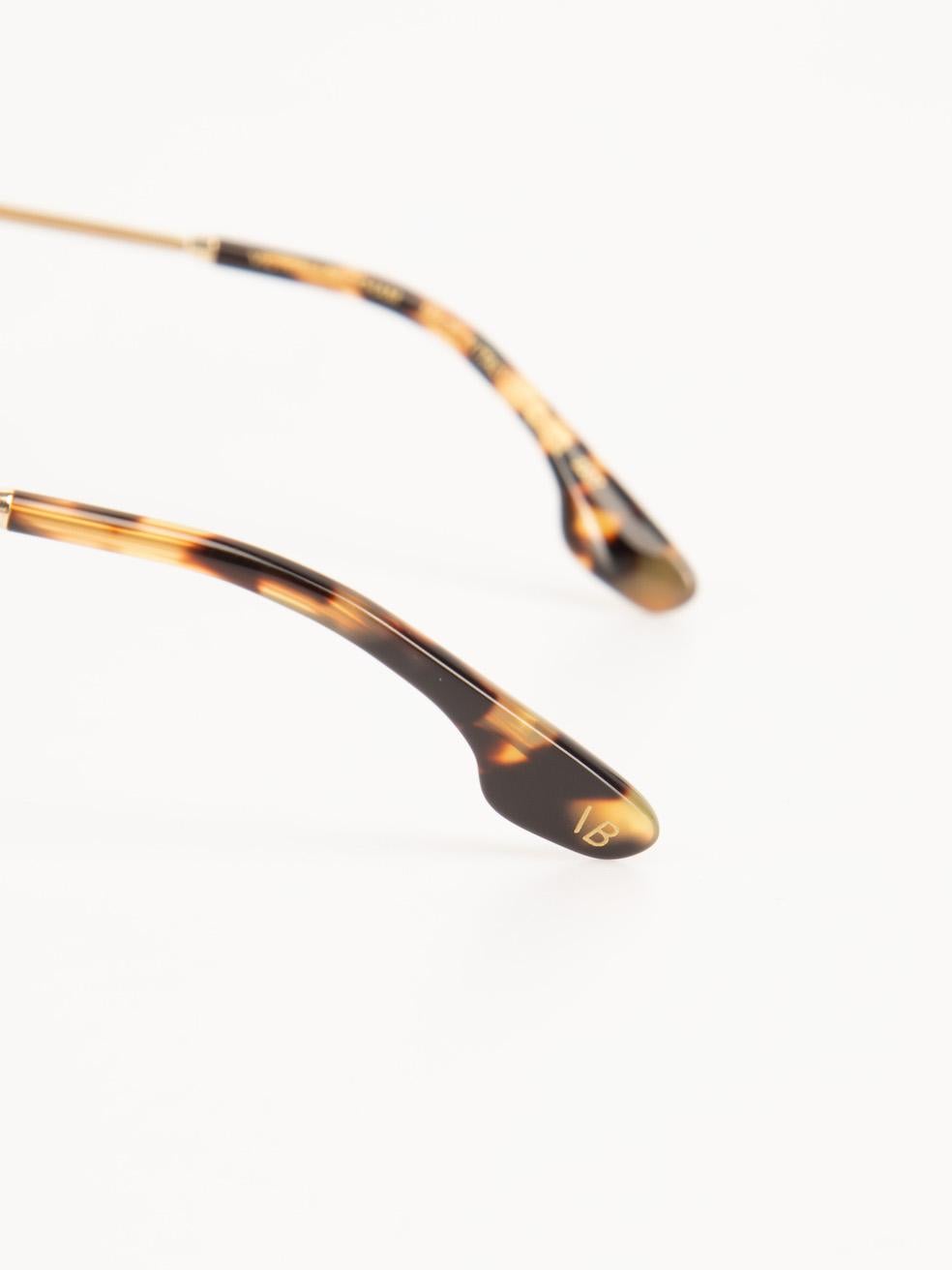 Victoria Beckham Gold & Khaki Gradient Sunglasses 3