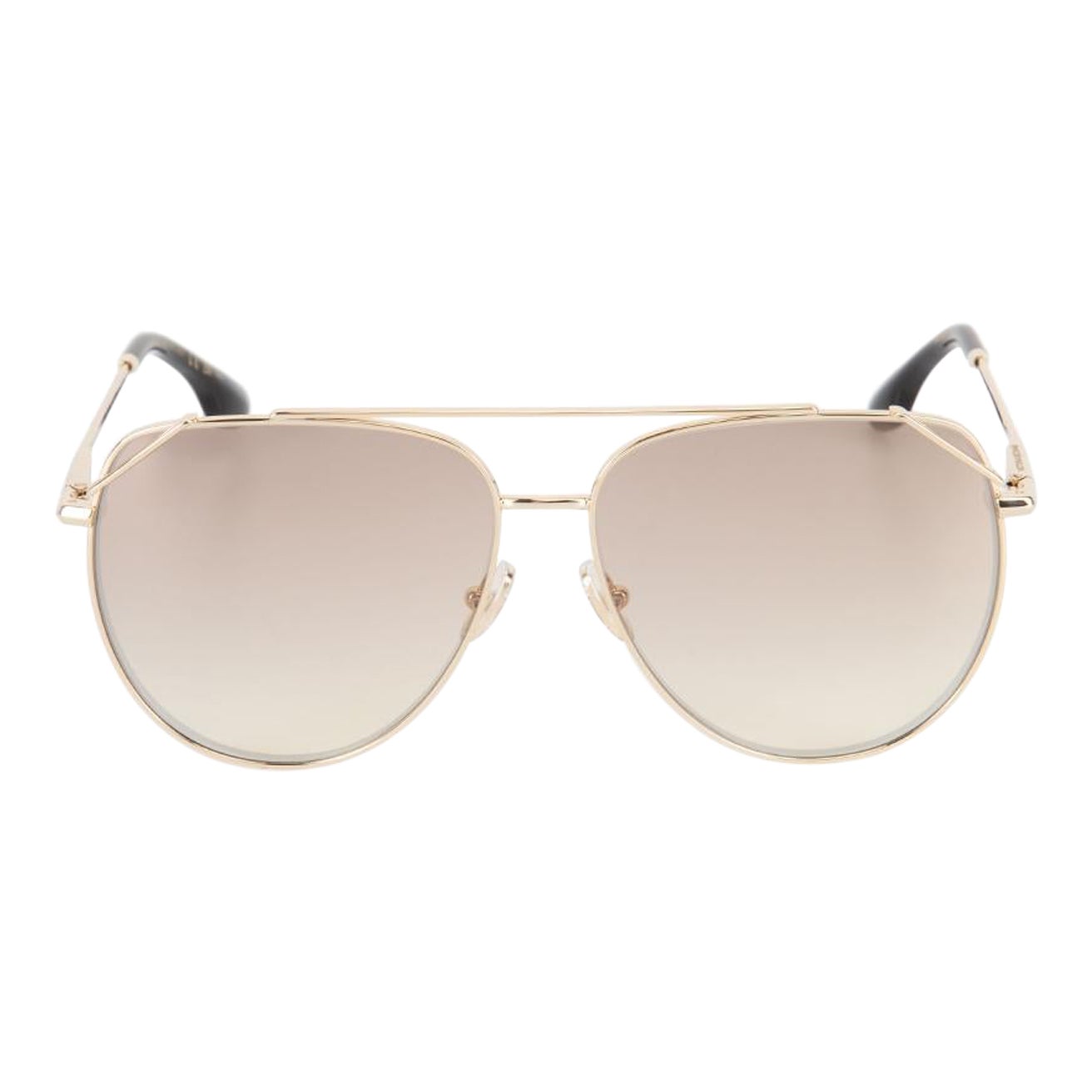 Victoria Beckham Gafas de sol con montura de aviador de metal dorado