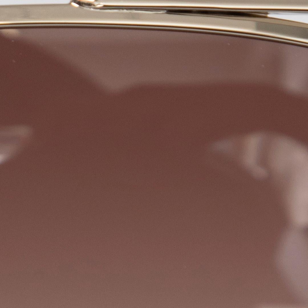 Victoria Beckham Gold Navigator Gradient Sunglasses For Sale 1