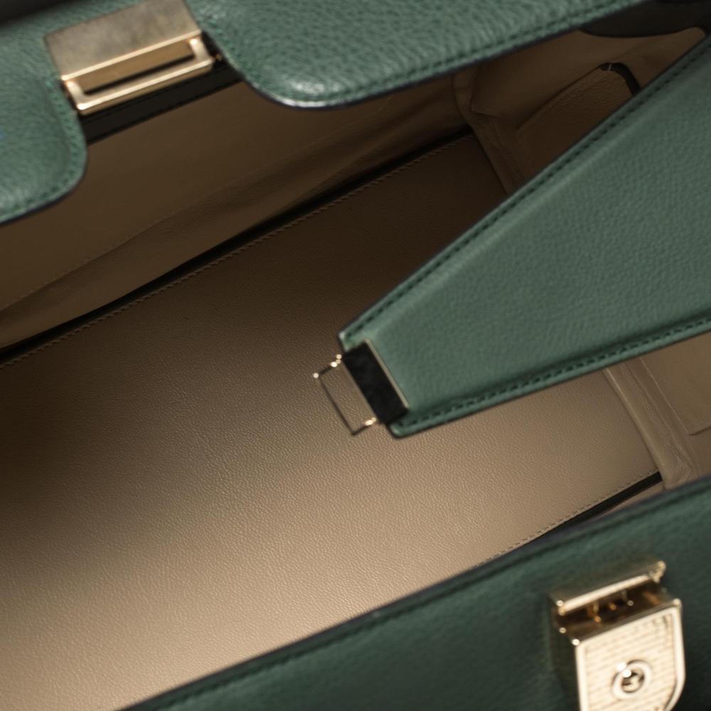 Victoria Beckham Green Leather Victoria Tote 4