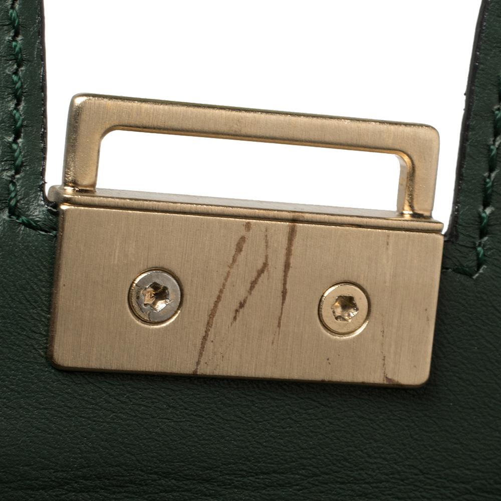 Victoria Beckham Green Leather Victoria Tote 6