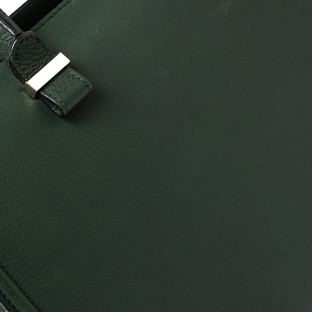 Victoria Beckham Green Leather Victoria Tote 8