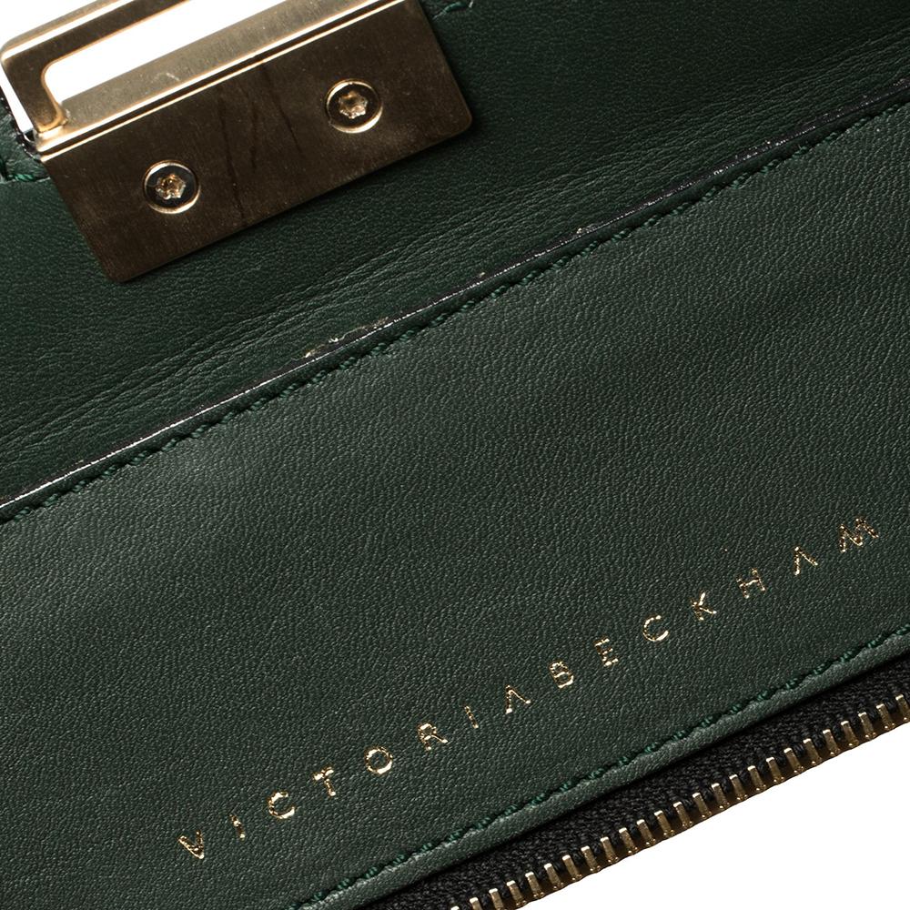 Victoria Beckham Green Leather Victoria Tote 2