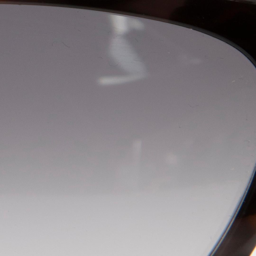 Victoria Beckham Grey Havana Rectangle Sunglasses For Sale 1