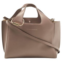 Victoria Beckham Grey Leather Small Newspaper Tote