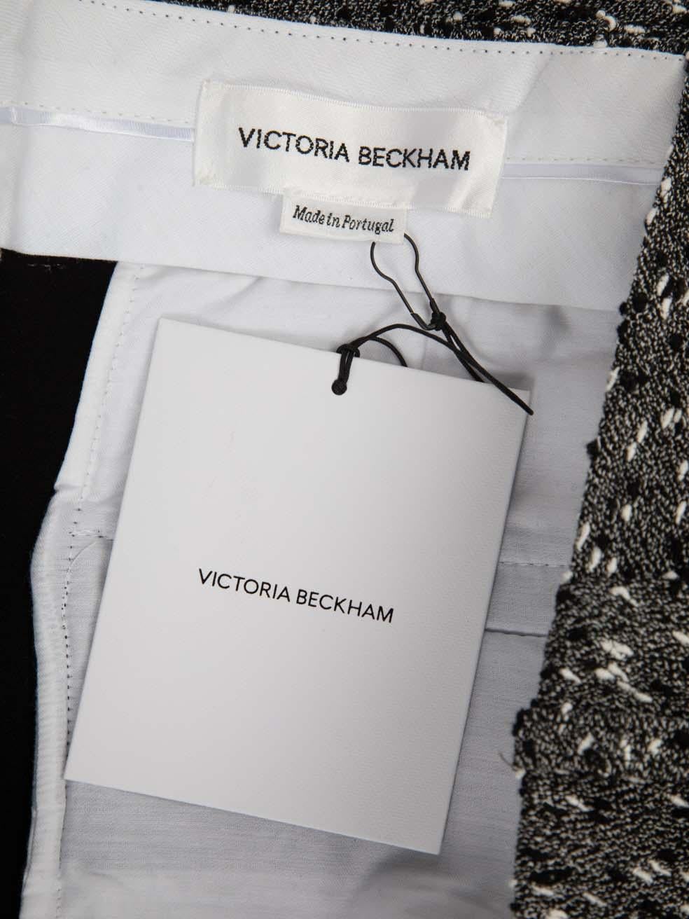 Donna Victoria Beckham Gonna al ginocchio in tweed grigio Taglia L.A. in vendita