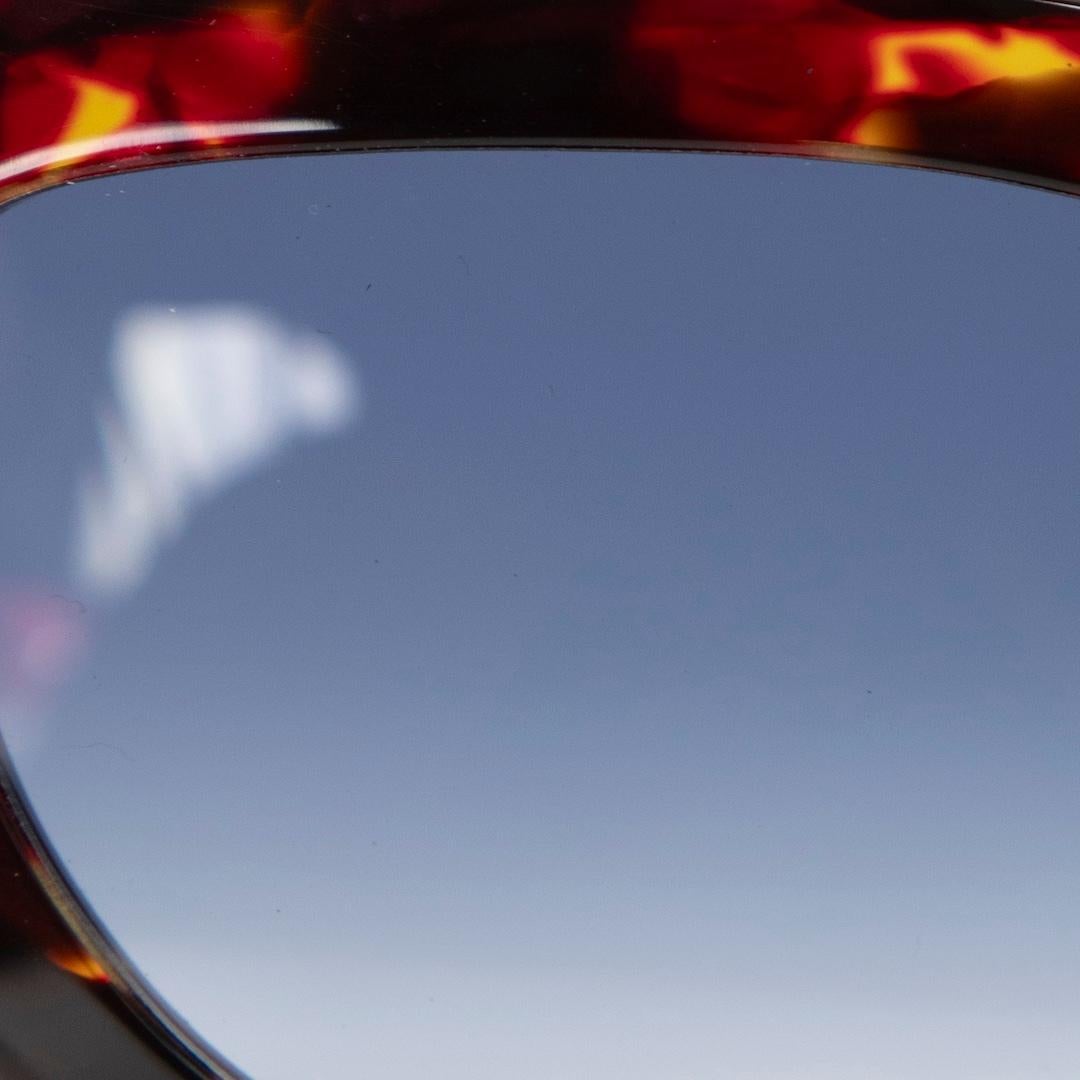 Victoria Beckham Havana Red Cat Eye Gradient Sunglasses For Sale 1