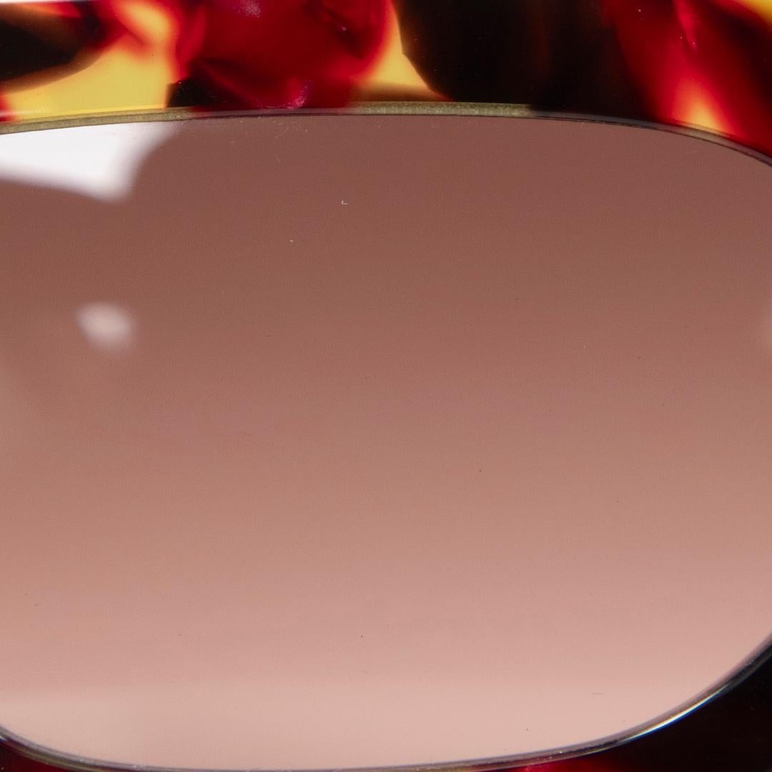 Victoria Beckham Havana Red Gradient Square Sunglasses For Sale 1