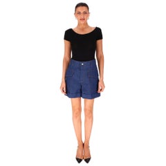 Victoria Beckham High-Waisted Denim Shorts