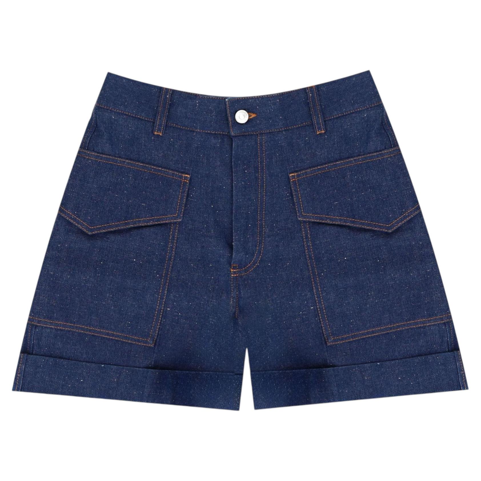 Victoria Beckham Jeansshorts mit hoher Taille