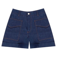 Victoria Beckham High-Waisted Denim Shorts
