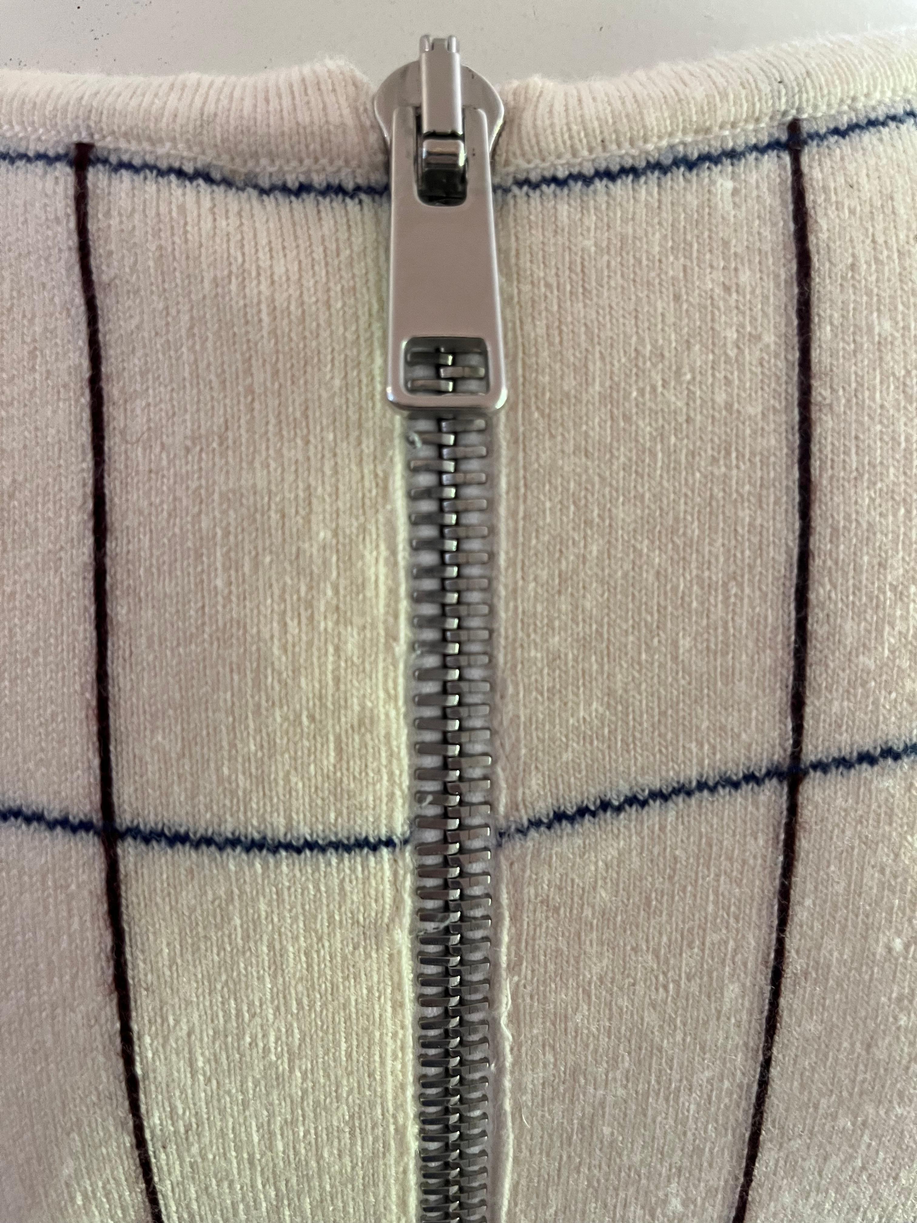 Victoria Beckham Intarsia Check Sheath Dress (S) 7