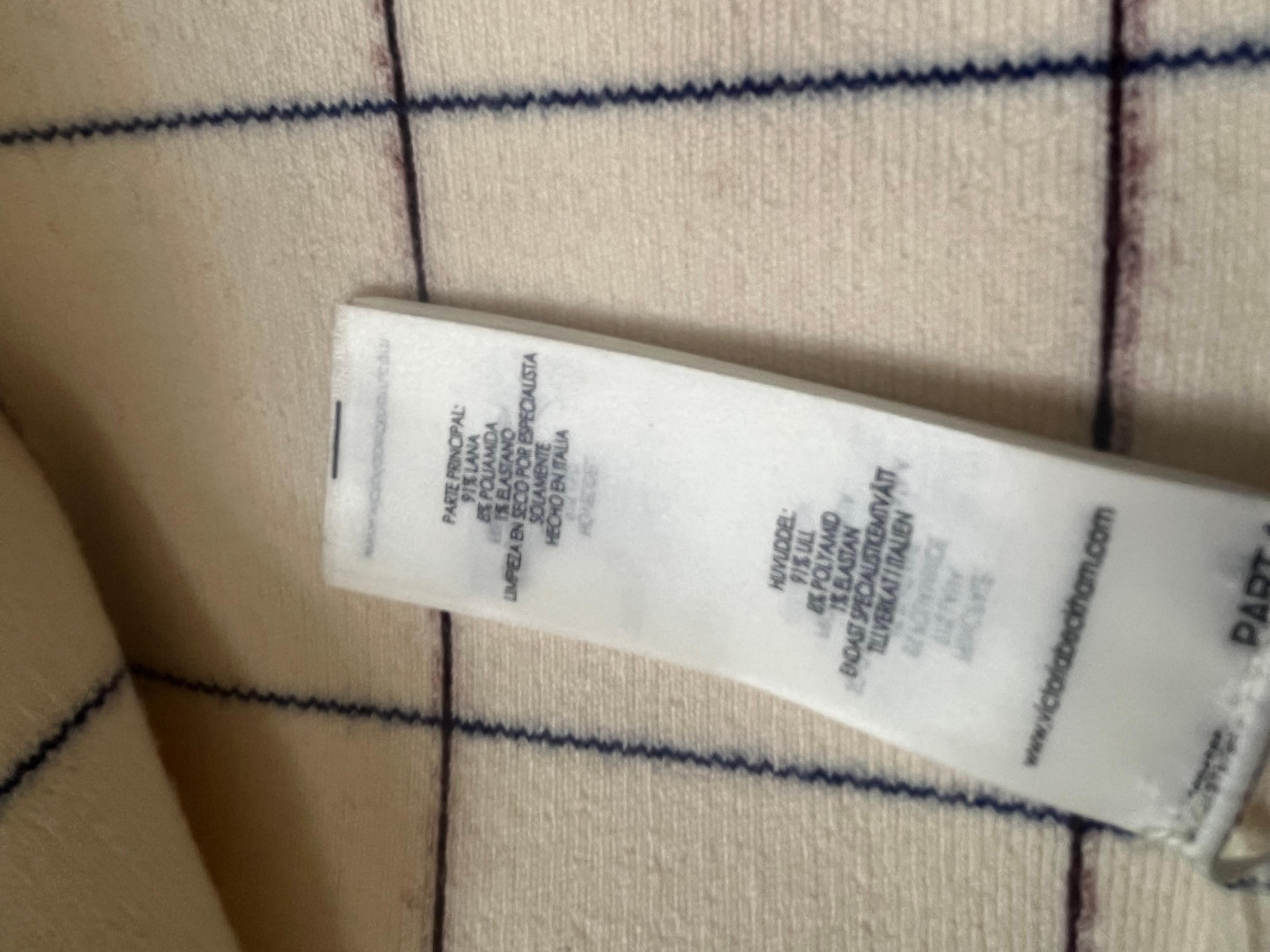 Victoria Beckham Intarsia Check Sheath Dress (S) 5