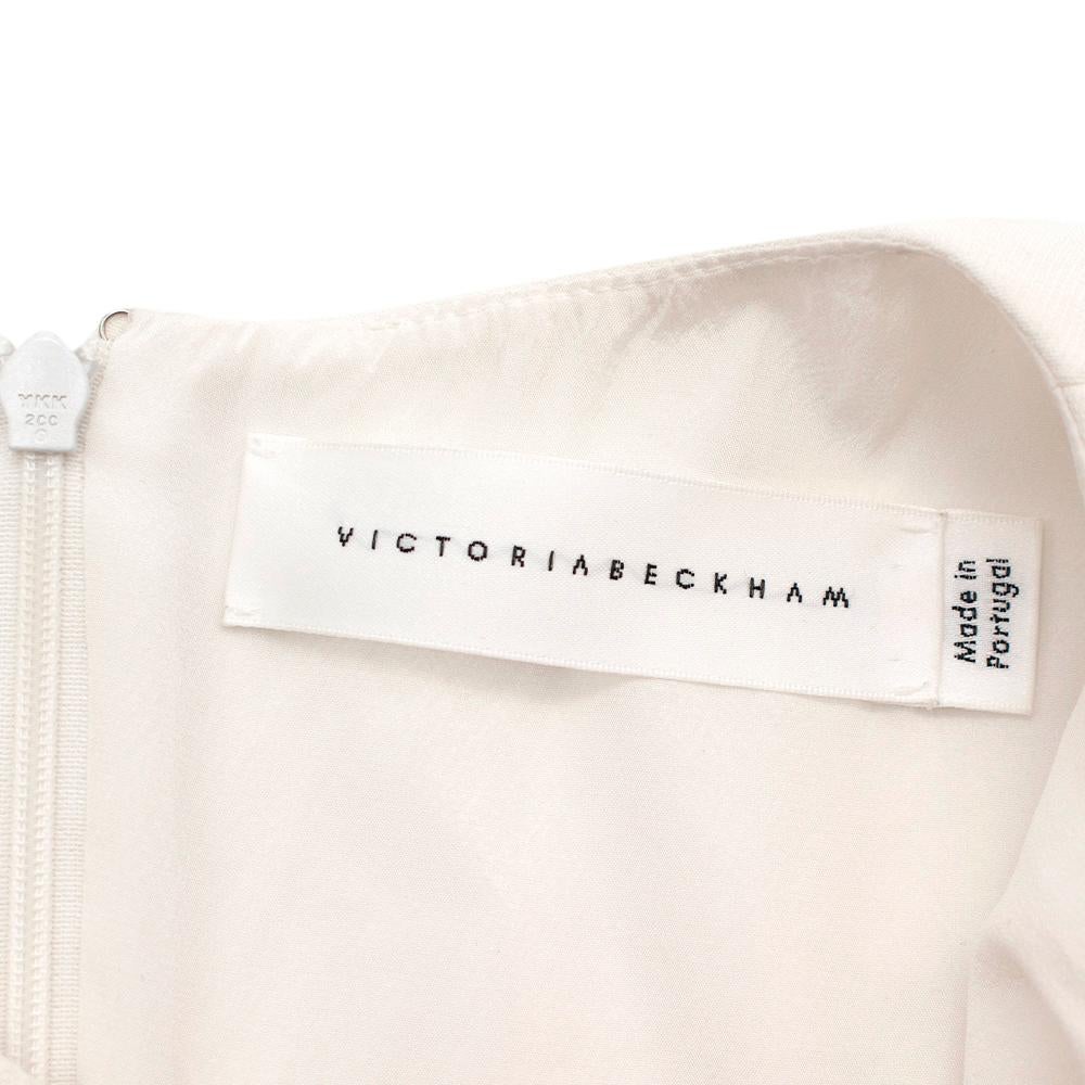 Victoria Beckham Ivory Crepe Blouse - Size US 6 In Excellent Condition For Sale In London, GB