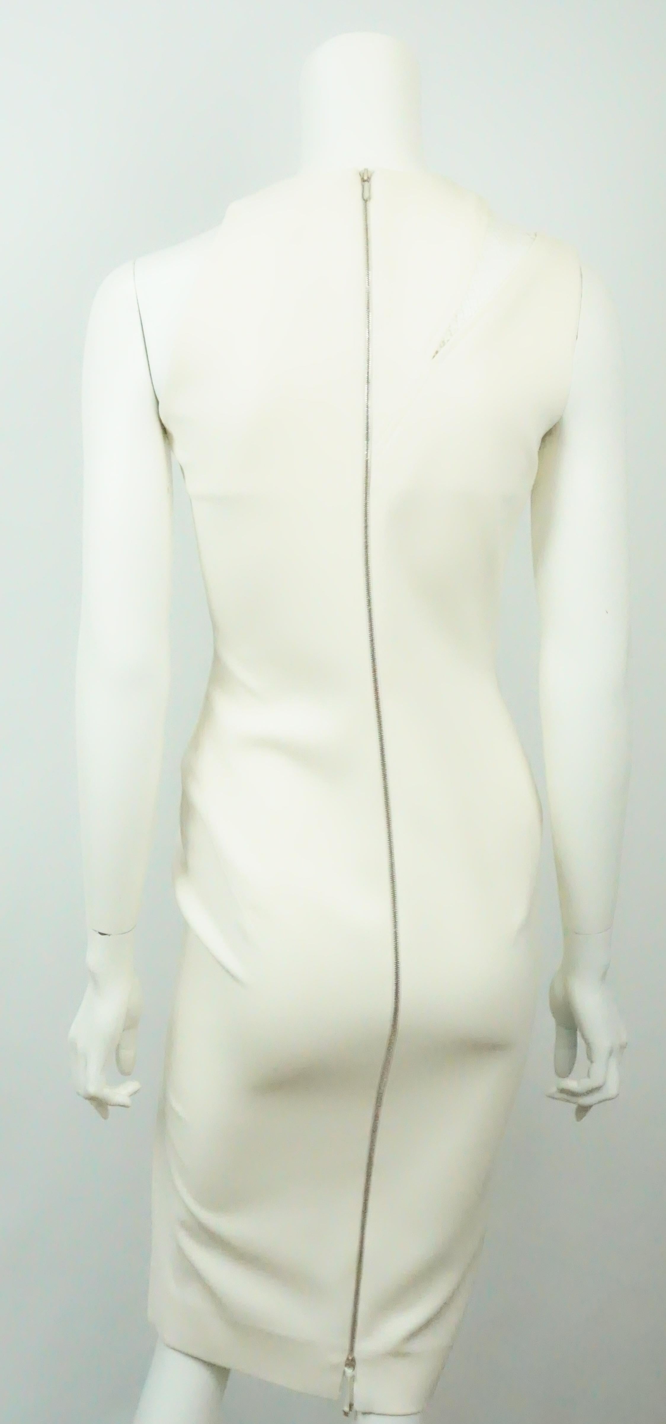 Beige Victoria Beckham Ivory Dress-4 For Sale